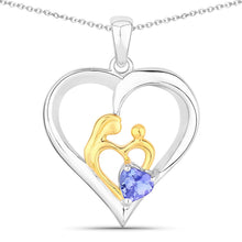 Load image into Gallery viewer, 0.45 Carat Genuine Tanzanite .925 Sterling Silver Pendant
