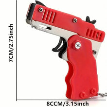 Load image into Gallery viewer, Foldable Metal Rubber Band Launcher Toy Keychain
