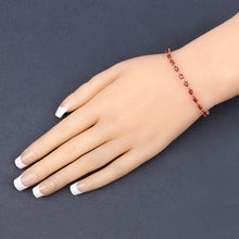 Load image into Gallery viewer, 7.00 Carat Genuine Orange Sapphire 14K Yellow Gold Bracelet
