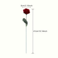 Load image into Gallery viewer, 1pc Artificial Flower, Living Room Decoration, Table Rose, Single Bouquet, Wedding Fake Flower, Dried Flower Ornament, High-End Floral Arrangement Decor
