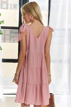Load image into Gallery viewer, New Summer V-Neck Tie Shoulder Dress For Women – Chic,  Versatile, Adjustable Fit, Modern, Flattering Dress for Any Occasion
