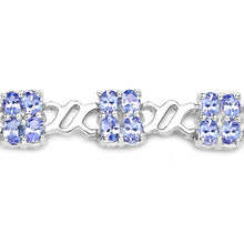 Load image into Gallery viewer, 8.16 Carat Genuine Tanzanite .925 Sterling Silver Bracelet
