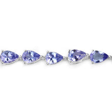 Load image into Gallery viewer, 9.25 Carat Genuine Tanzanite .925 Sterling Silver Bracelet
