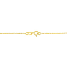 Load image into Gallery viewer, 10K Yellow Gold 1/4 cttw Prong Set Round-Cut Diamond Open Heart 18" Pendant Necklace (K-L Color, I1-I2 Clarity)
