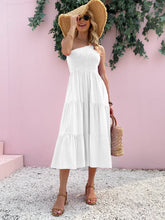 Load image into Gallery viewer, Smocked Single Shoulder Sleeveless Dress Stylish &amp; Comfortable Summer Long Dress Lightweight Dress
