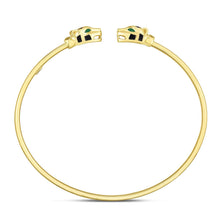 Load image into Gallery viewer, 14k Yellow Gold Panther Bangle (3.00 mm)
