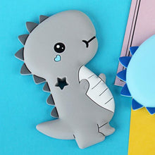 Load image into Gallery viewer, Dinosaur Baby Teether  Animal Silicone Beads Chew Charms Food Grade Silicone Teether Bead Toy Gift For Baby and Kids
