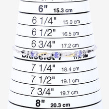 Load image into Gallery viewer, 0.77 Carat Genuine Tanzanite and White Sapphire .925 Sterling Silver Bracelet
