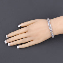Load image into Gallery viewer, 1.10 Carat Genuine Tanzanite .925 Sterling Silver Bracelet
