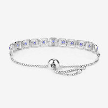 Load image into Gallery viewer, 1.10 Carat Genuine Tanzanite .925 Sterling Silver Bracelet
