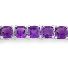 Load image into Gallery viewer, 6.05 Carat Genuine Amethyst .925 Sterling Silver Bracelet

