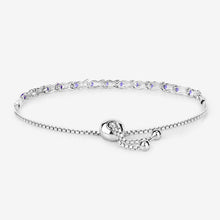 Load image into Gallery viewer, 0.91 Carat Genuine Tanzanite .925 Sterling Silver Bracelet
