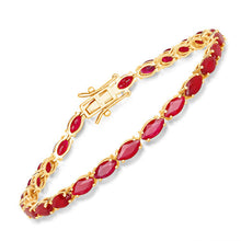 Load image into Gallery viewer, 9.50 Carat Genuine Ruby 14K Yellow Gold Bracelet
