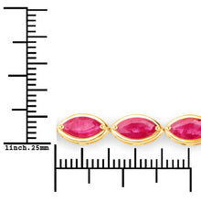 Load image into Gallery viewer, 9.00 Carat Genuine Ruby 14K Yellow Gold Bracelet
