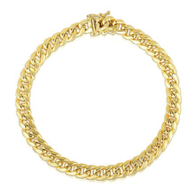 Load image into Gallery viewer, 10.5mm 14k Yellow Gold Semi Solid Miami Cuban Bracelet
