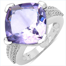 Load image into Gallery viewer, 10.30 Carat Genuine Amethyst .925 Sterling Silver Ring
