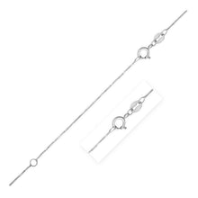 Load image into Gallery viewer, Double Extendable Box Chain in 14k White Gold (0.6mm)
