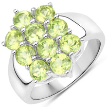 Load image into Gallery viewer, 6.80 Carat Genuine Peridot .925 Sterling Silver 3 Piece Jewelry Set (Ring, Earrings, and Pendant w/ Chain)
