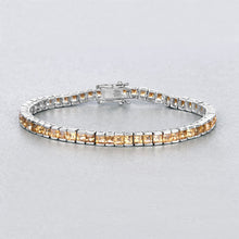 Load image into Gallery viewer, 8.25 Carat Genuine Citrine .925 Sterling Silver Bracelet
