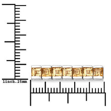 Load image into Gallery viewer, 8.25 Carat Genuine Citrine .925 Sterling Silver Bracelet
