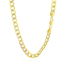 Load image into Gallery viewer, 6.1mm 10k Yellow Gold Curb Chain
