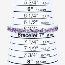 Load image into Gallery viewer, 14.40 Carat Genuine Amethyst .925 Sterling Silver Bracelet
