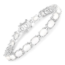 Load image into Gallery viewer, 10.26 Carat Genuine Opal .925 Sterling Silver Bracelet
