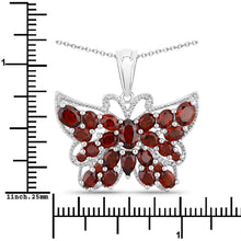 Load image into Gallery viewer, 4.90 Carat Genuine Garnet .925 Sterling Silver Pendant
