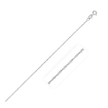 Load image into Gallery viewer, 14k White Gold Singapore Chain 0.8mm
