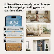 Load image into Gallery viewer, 3MP Smart Home Security Camera – Night Vision, Two-Way Audio, Motion Detection, Alexa Compatible
