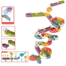 Load image into Gallery viewer, Baby Bath Toys DIY Marble Race Run Assembling Track
