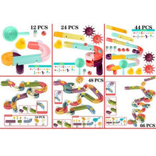 Load image into Gallery viewer, Baby Bath Toys DIY Marble Race Run Assembling Track
