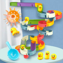 Load image into Gallery viewer, Baby Bath Toys DIY Marble Race Run Assembling Track
