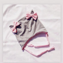 Load image into Gallery viewer, Baby Cotton Hat  Autumn Winter Children Scarf Hat Sets  Bowknot Ear Baby Girl Boy Warm Beanies Cap Neck Warmer Scarf Fleece Balaclava Hood Ski Mask Cold Weather Face Mask Neck Warmer Winter Nose Warmer
