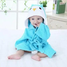 Load image into Gallery viewer, Baby Cute Mini Cartoon Bathrobes Soft Comfortable Bathrobe Warm Bath Towel For Babies Infants Beach Indoor Towel Durable Blankets
