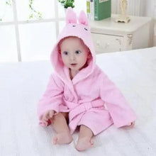 Load image into Gallery viewer, Baby Cute Mini Cartoon Bathrobes Soft Comfortable Bathrobe Warm Bath Towel For Babies Infants Beach Indoor Towel Durable Blankets
