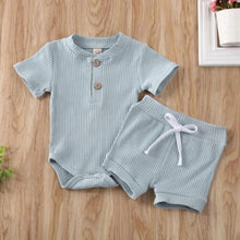 Load image into Gallery viewer, Baby Girl Ruffled Solid Color Sleeveless Backless Romper Jumpsuit Comfy Outfit Excellent Gift For Your Baby Girl
