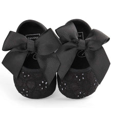 Load image into Gallery viewer, Baby Girls Princess Bowknot Soft Sole Cloth Crib Shoes Sneaker
