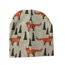Load image into Gallery viewer, Baby Knit Cotton Cartoon Printed Baby Caps For Boys And Girls For Autumn And Winter Soft And Warm Cap
