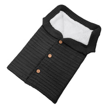Load image into Gallery viewer, Baby Knit Swaddle Blanket Wrap with Buttons
