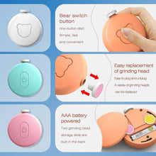 Load image into Gallery viewer, Baby Nail Clippers Baby Safe Electric Trimmer Nail File Kit
