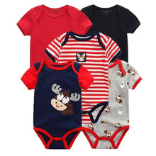 Load image into Gallery viewer, Baby Rompers Short Sleeve 100% Cotton Overalls Newborn Comfortable Clothes Super Soft Stretchable
