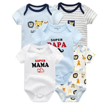 Load image into Gallery viewer, Baby Rompers Short Sleeve 100% Cotton Overalls Newborn Comfortable Clothes Super Soft Stretchable
