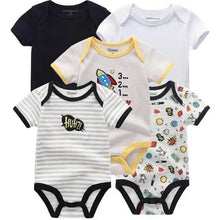 Load image into Gallery viewer, Baby Rompers Short Sleeve 100% Cotton Overalls Newborn Comfortable Clothes Super Soft Stretchable
