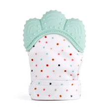 Load image into Gallery viewer, Baby Silicone Mitts Teething Mitten Glove Sound Teether Newborn Chewable Nursing Mittens Teether Natural Stop Sucking Thumb Toy
