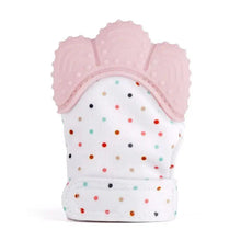 Load image into Gallery viewer, Baby Silicone Mitts Teething Mitten Glove Sound Teether Newborn Chewable Nursing Mittens Teether Natural Stop Sucking Thumb Toy
