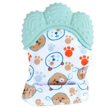 Load image into Gallery viewer, Baby Silicone Mitts Teething Mitten Glove Sound Teether Newborn Chewable Nursing Mittens Teether Natural Stop Sucking Thumb Toy
