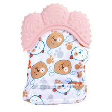 Load image into Gallery viewer, Baby Silicone Mitts Teething Mitten Glove Sound Teether Newborn Chewable Nursing Mittens Teether Natural Stop Sucking Thumb Toy
