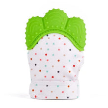 Load image into Gallery viewer, Baby Silicone Mitts Teething Mitten Glove Sound Teether Newborn Chewable Nursing Mittens Teether Natural Stop Sucking Thumb Toy
