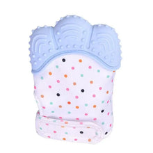Load image into Gallery viewer, Baby Silicone Mitts Teething Mitten Glove Sound Teether Newborn Chewable Nursing Mittens Teether Natural Stop Sucking Thumb Toy
